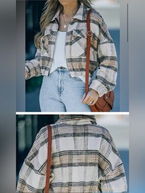 Bohme Plaid Cropped Jacket